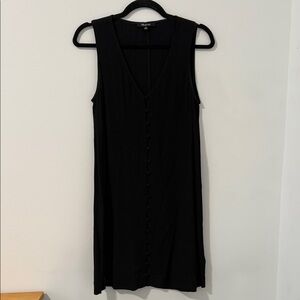 Madewell Black V-Neck Mini Dress